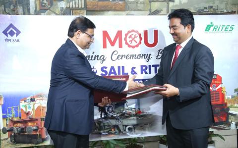 SAIL and RITES Sign MoU for diesel locomotive leasing and maintenance